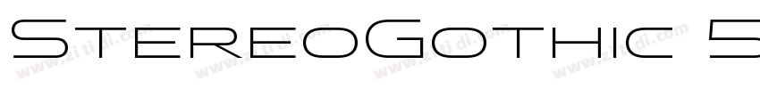 StereoGothic 500 Reg字体转换